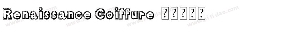 Renaissance Coiffure字体转换